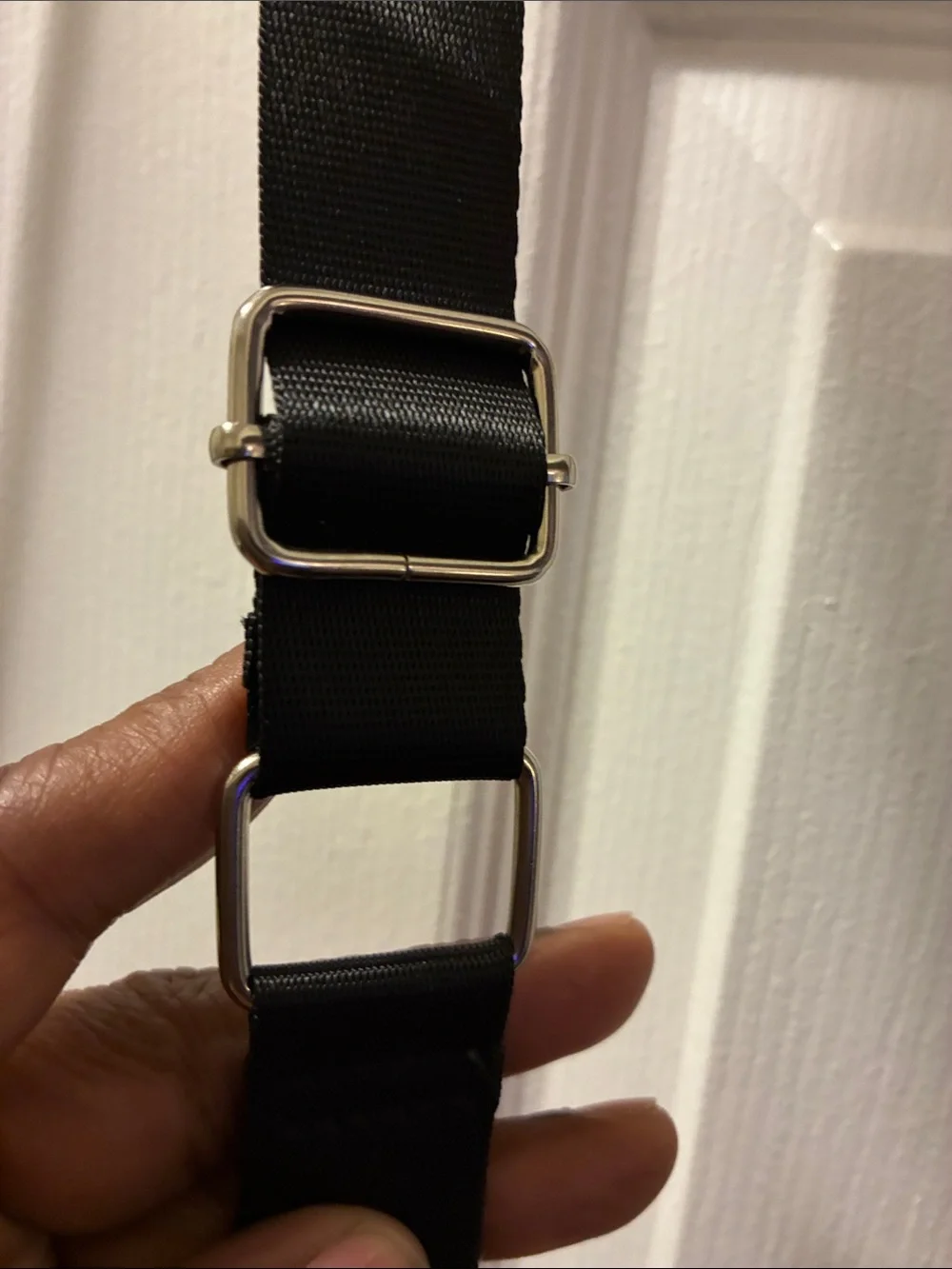 Black clear Crossbody Sleek Shoulder Bag w/removable straps. Stadium approved